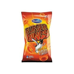 BLUEBIRD CORN CHIPS BURGER RINGS 120G