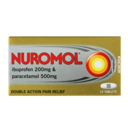 NUROMOL PARACETAMOL & IBUPROFEN TABLETS 12PK