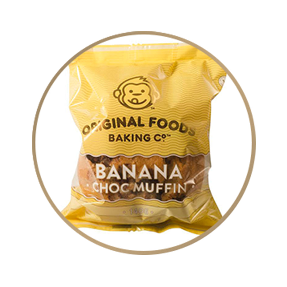 ORIGINAL FOODS MUFFIN BANANA CHOC 140G