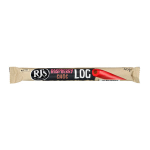 RJ'S LICORICE  RASPBERRY CHOC LOG 40G