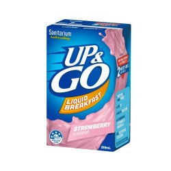 SANITARIUM BREAKFAST DRINK UP & GO STRAWBERRY 250ML