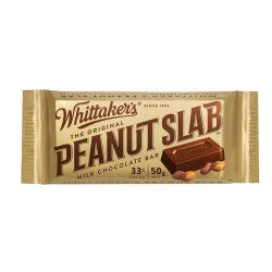 WHITTAKERS CHOCOLATE BAR PEANUT SLAB EACH 50G